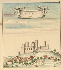 Château de Châlus v roce 1460